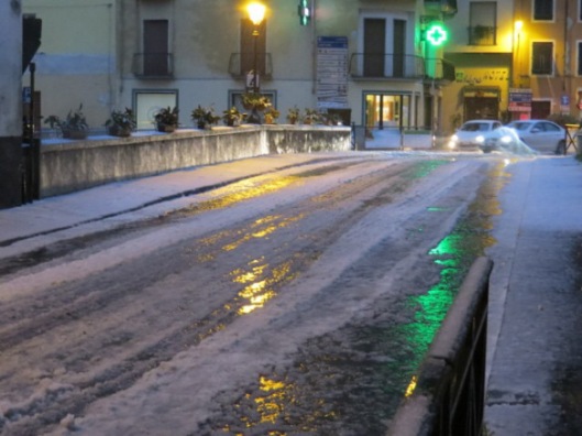 snow at Ponte a Serraglio